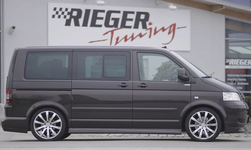 Rieger Seitenschweller für VW T5 Bus -  04.03-08.09 (bis Facelift) carbon optik