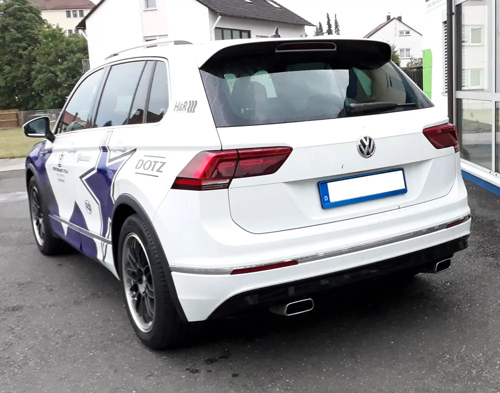 VW Tiguan II Benzin - 4motion  Endschalldämpfer Ausgang rechts/links - 145x65 Typ 59 rechts/links