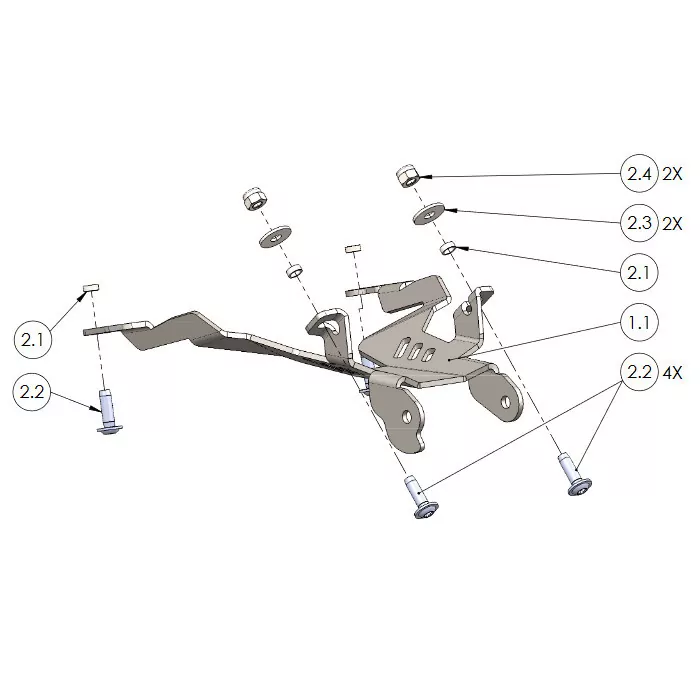 Kennzeichenhalter-Set | HONDA CB1000R | 18-20 verstellbar | inklusive Reflektor | Halter | KZB