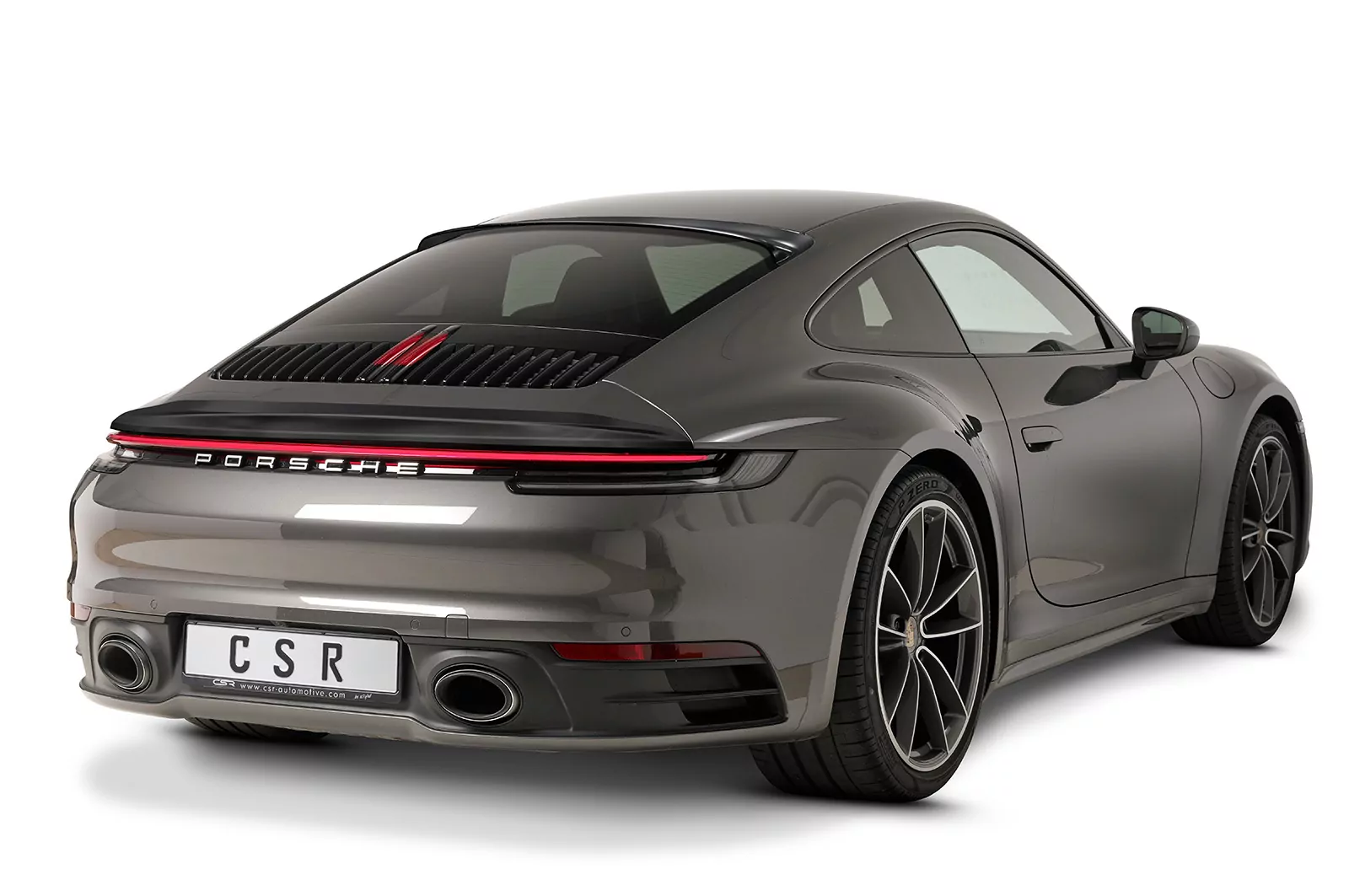 Heckscheibenblende für Porsche 911 / 992 Lackierfreundlich (schwarz matt)