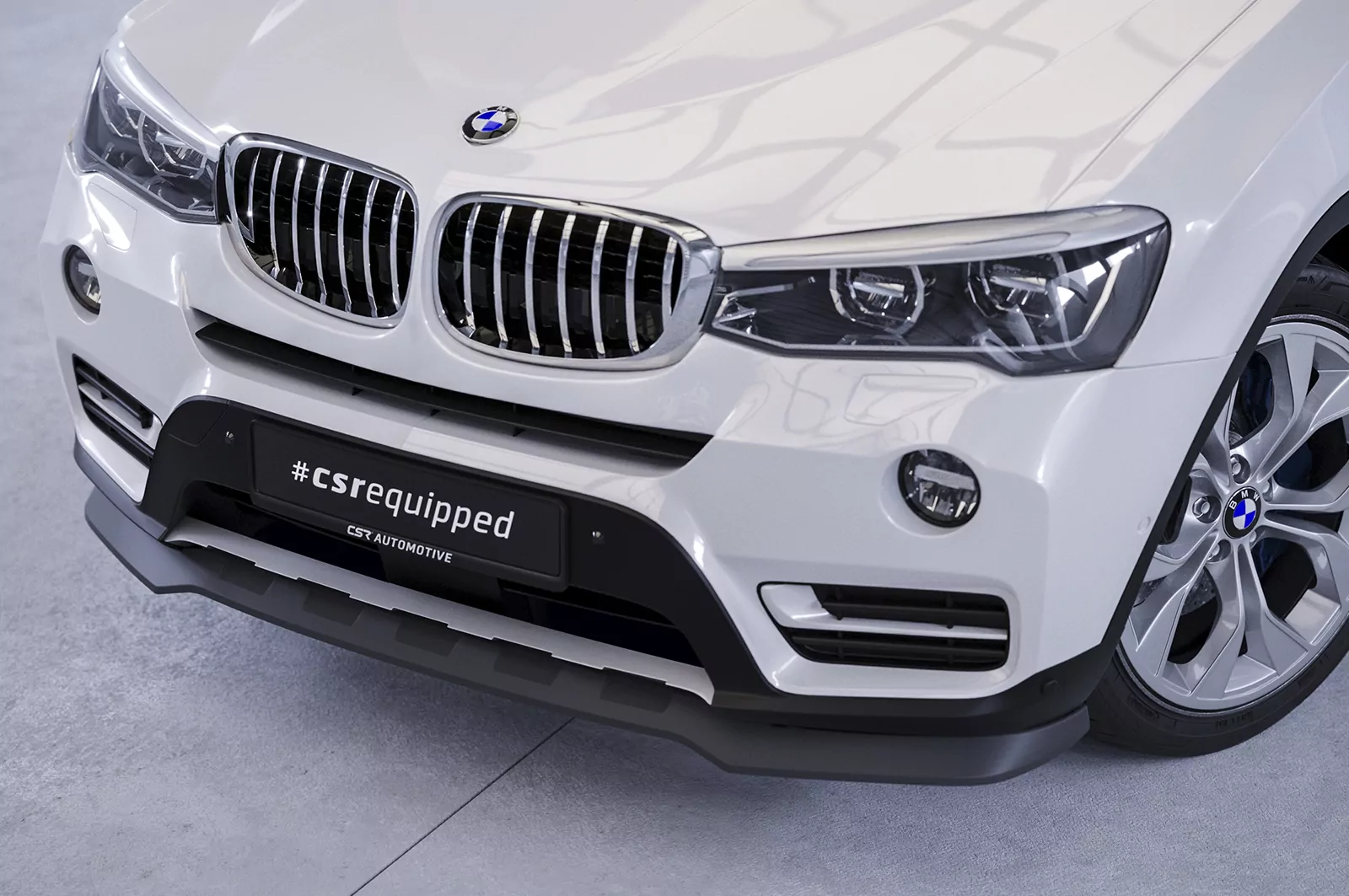 Cup-Spoilerlippe mit ABE für BMW X3 (F25) LCI CSL532 Schwarz Strukturiert