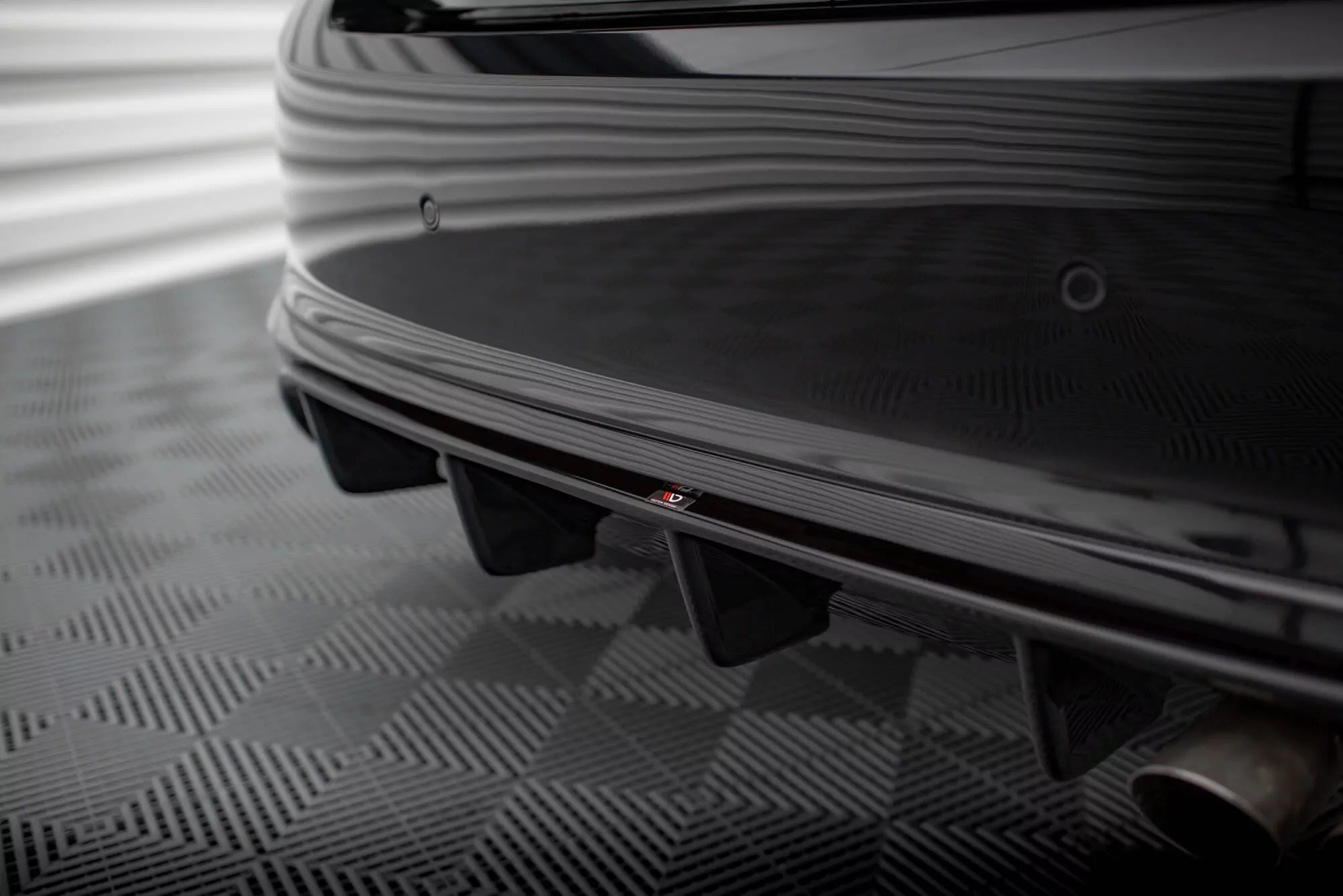 Diffusor Heck Ansatz Passend Für Passend Für FORD FIESTA MK8 ST  Schwarz Hochglanz Schwarz Hochglanz