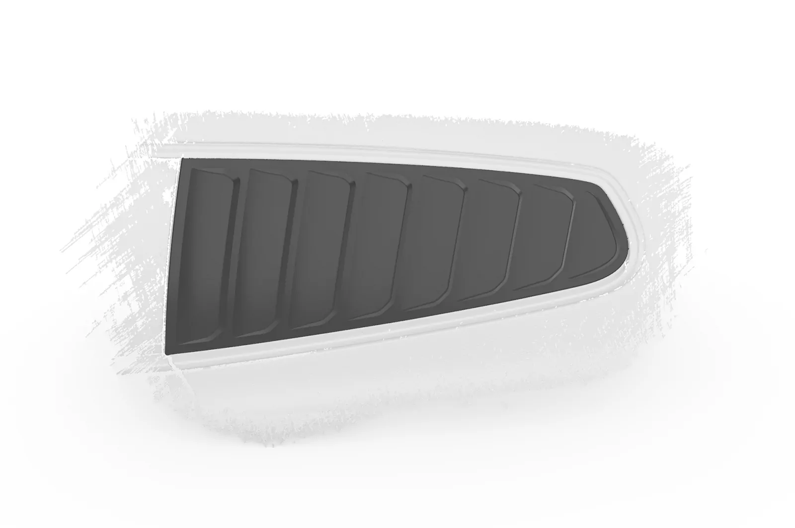 Seitenscheibenblenden für VW Scirocco 3 (Typ 13) SSB011 Carbon Look Hochglanz