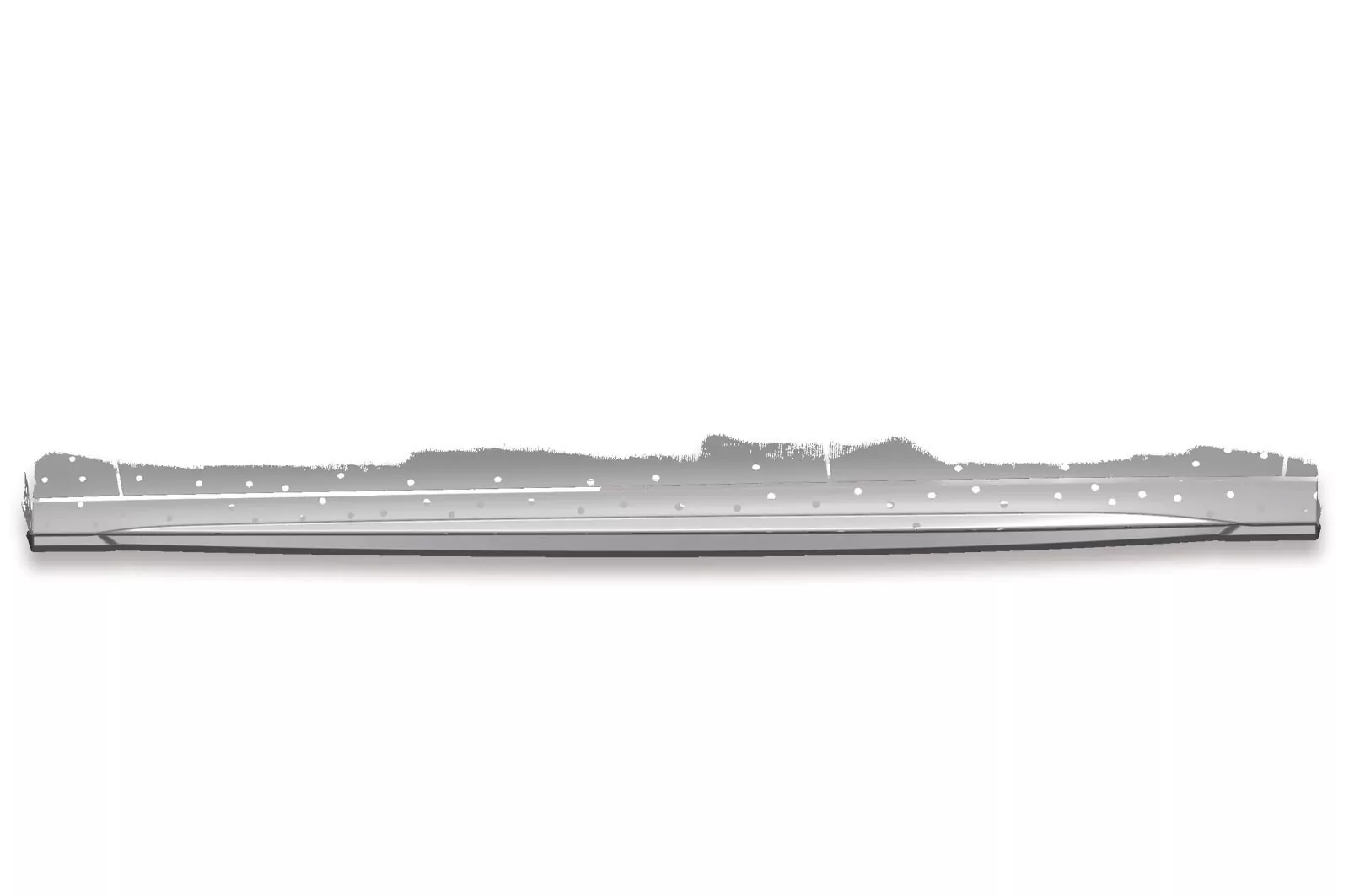 Seitenschweller für Mercedes Benz CLA C118 / X118 AMG-Line Lackierfreundlich (schwarz matt)