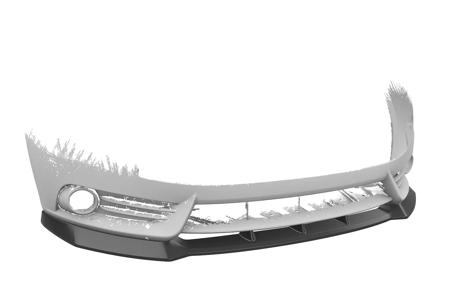 Cup-Spoilerlippe mit ABE für Ford Focus MK3 ST CSL491 Strukturiert (schwarz matt)