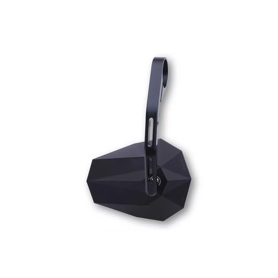 HIGHSIDER pro Stealth-X6, Lenkerendenspiegel, Lang, Matt-Schwarz (1 Stk.)