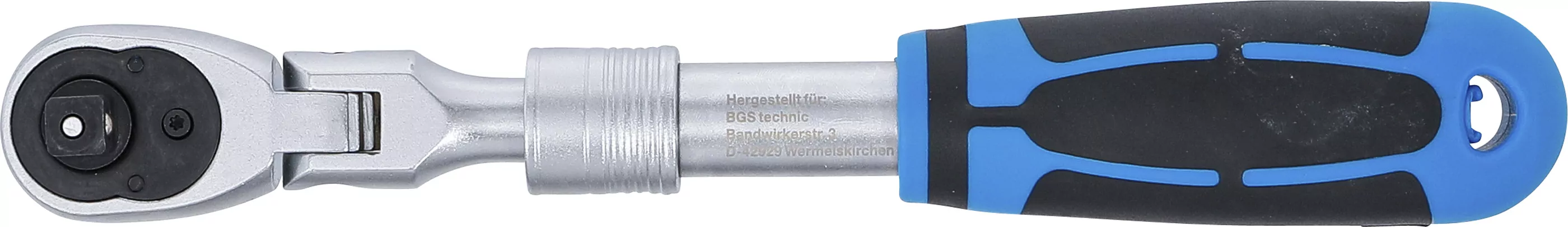 Umschaltknarre, ausziehbar, abwinkelbar | Abtrieb Außenvierkant 10 mm (3/8") | 260 - 365 mm