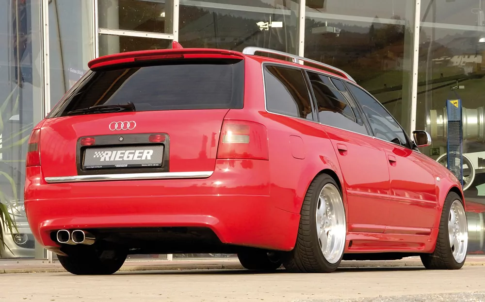 Rieger Heckansatz S6 Look für Audi A6 (4B) | Avant 01.97-06.01 (bis Facelift) -> nur bis Bj. 2001