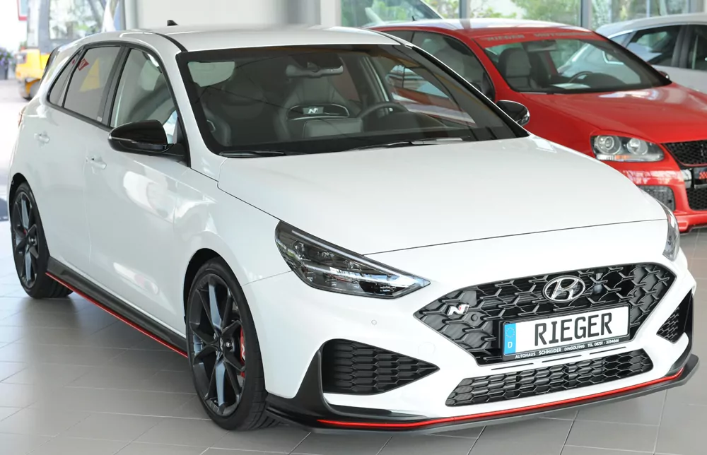 Rieger Spoilerschwert matt schwarz für Hyundai i30 N-Performance  (PDE) 5-tür. (Schrägheck) 05.21- (ab Facelift)