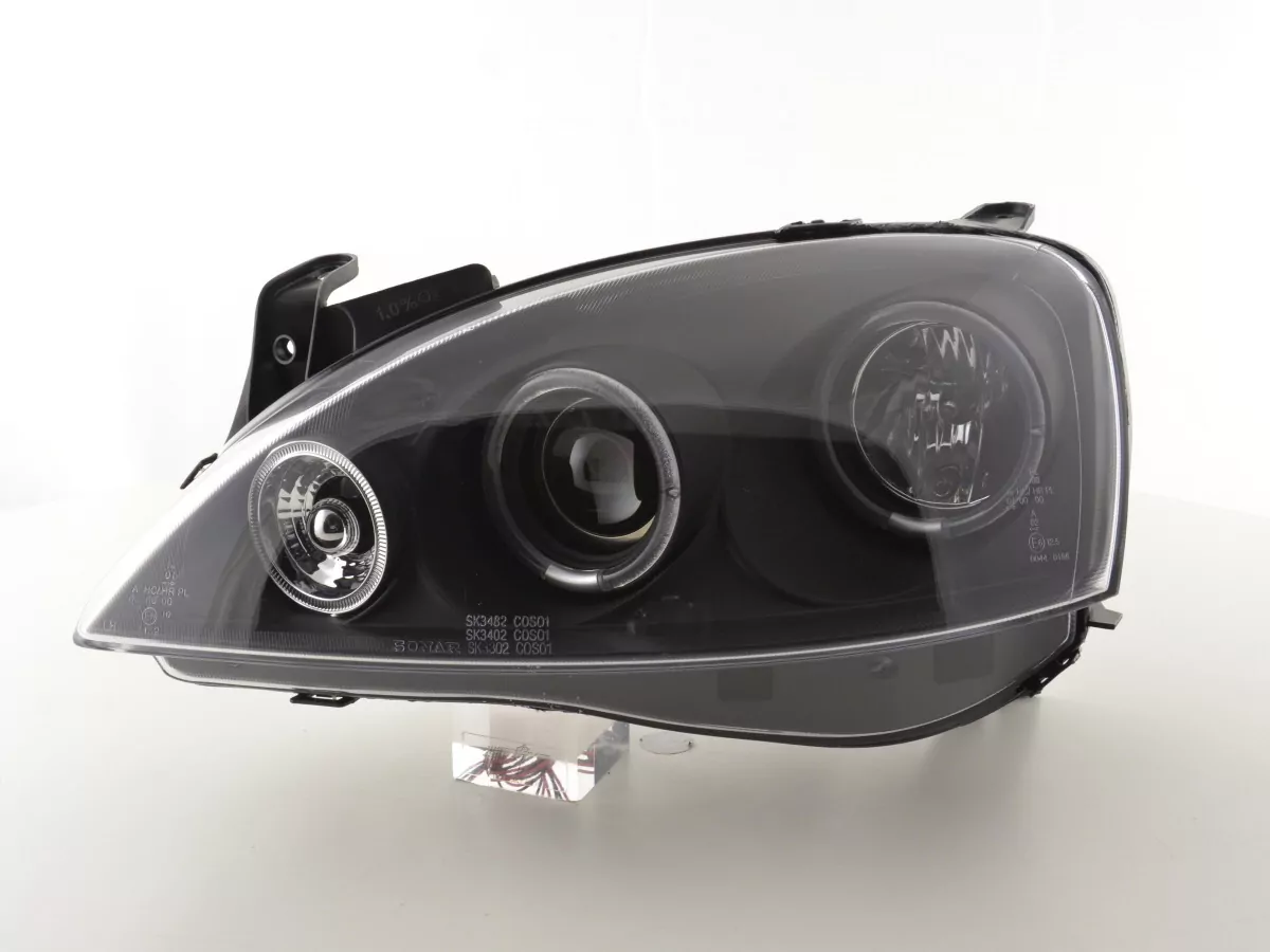 Scheinwerfer Set Opel Corsa C Bj. 01-06 schwarz
