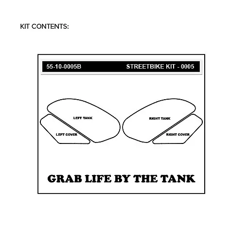 Stompgrip Traction Pad Volcano für Suzuki GSX650 F / ABS 08-14 Schwarz