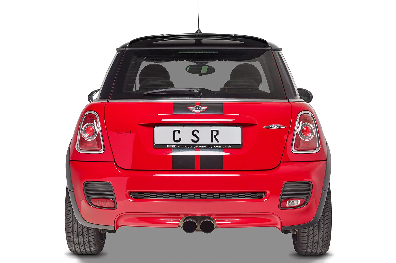 Heckflügel mit ABE für Mini R56 John Cooper Works HF729-M Carbon Look (matt)
