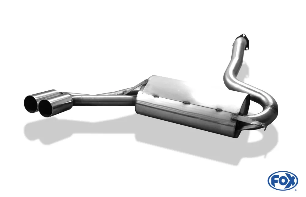 Audi 80/90 Typ 85 quattro Facelift  Endschalldämpfer - 2x76 Typ 10