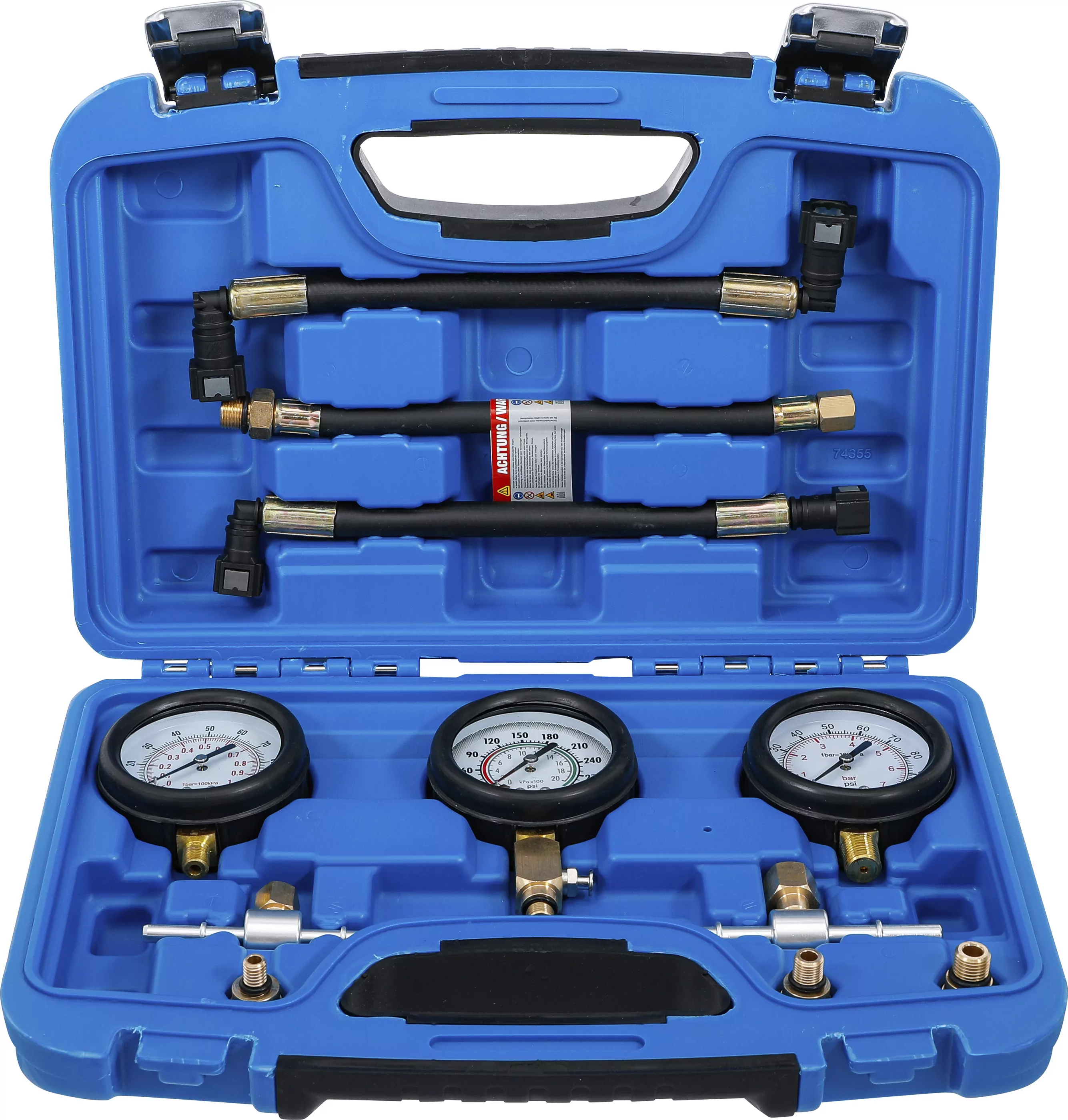 Kraftstoff- und Kompressionsdruckprüfgeräte-Satz | für Motorräder | 11-tlg.
