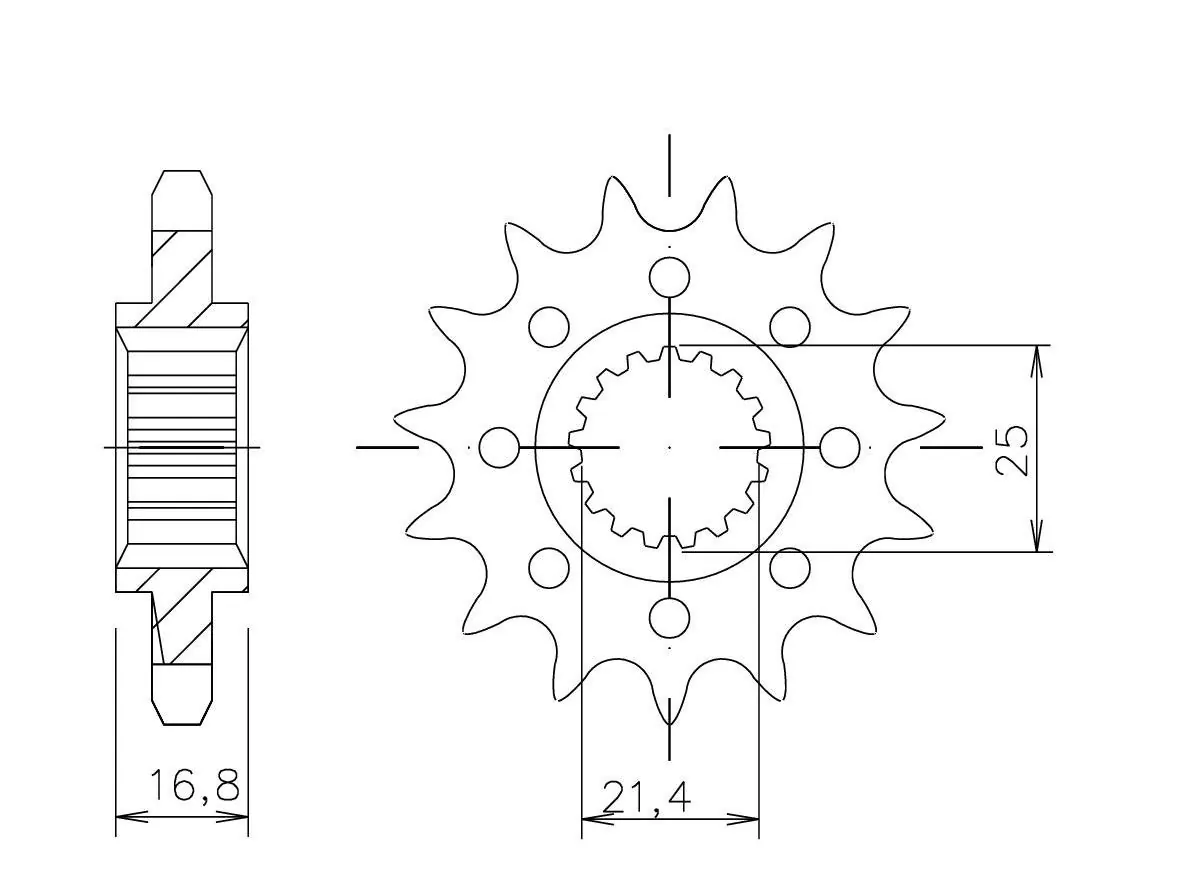 EK-Chain Kettensatz 520 MVXZ-2 für Honda NC750 XD DTC  Typ RH09 ab Modelljahr 2021-