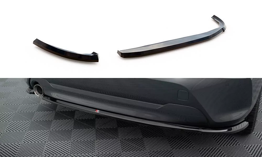 Heck Ansatz Flaps Diffusor Für BMW 1er F40 Schwarz Hochglanz
