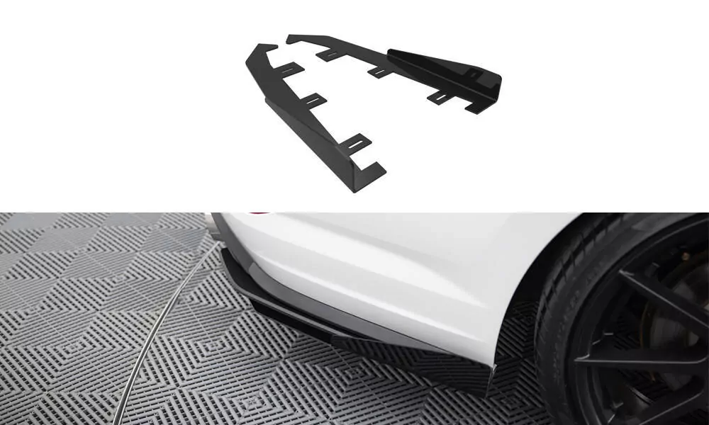 Hintere Seiten Flaps Für Volkswagen Jetta GLI Mk7 Schwarz Hochglanz