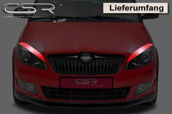 Scheinwerferblenden für Skoda Fabia 2 Roomster SB164
