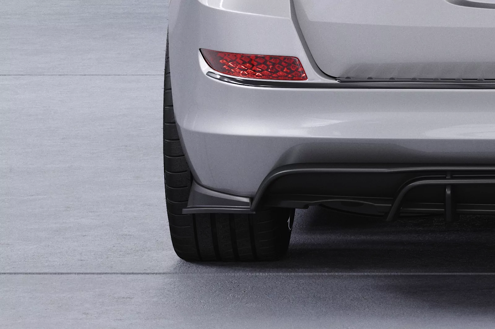 Heckansatz für Opel Astra J Sports Tourer HA424 Schwarz Strukturiert