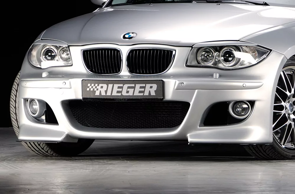 Rieger Spoilerstoßstange für BMW 1er E87  (187 / 1K2/1K4) - 4-tür. 09.04-03.07 (bis Facelift) carbon optik
