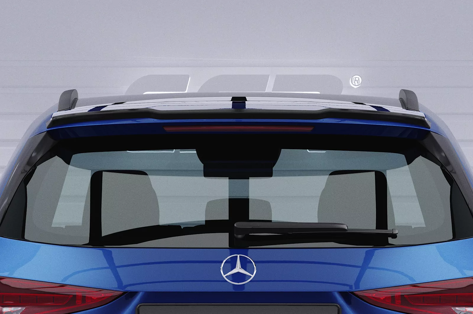 Heckflügel mit ABE für Mercedes Benz C-Klasse S206 T-Modell HF045 Schwarz Strukturiert