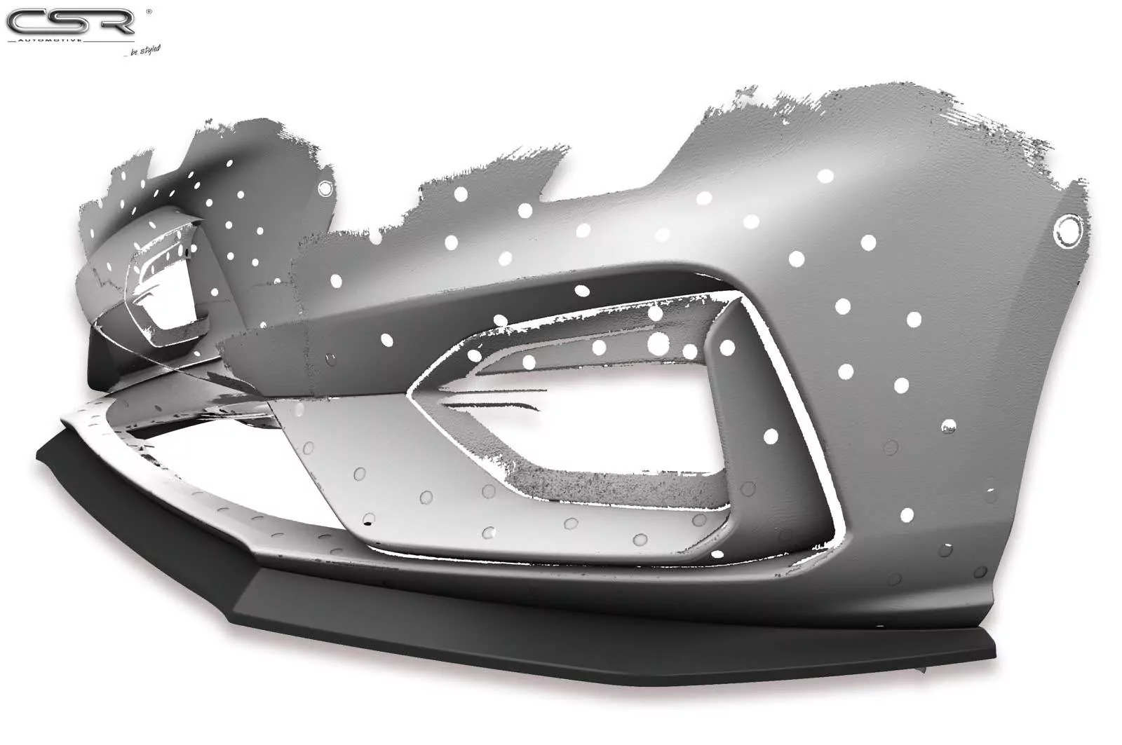 Cup-Spoilerlippe mit ABE für Ford Focus MK4 ST / ST-Line CSL406-M Carbon Look (matt)