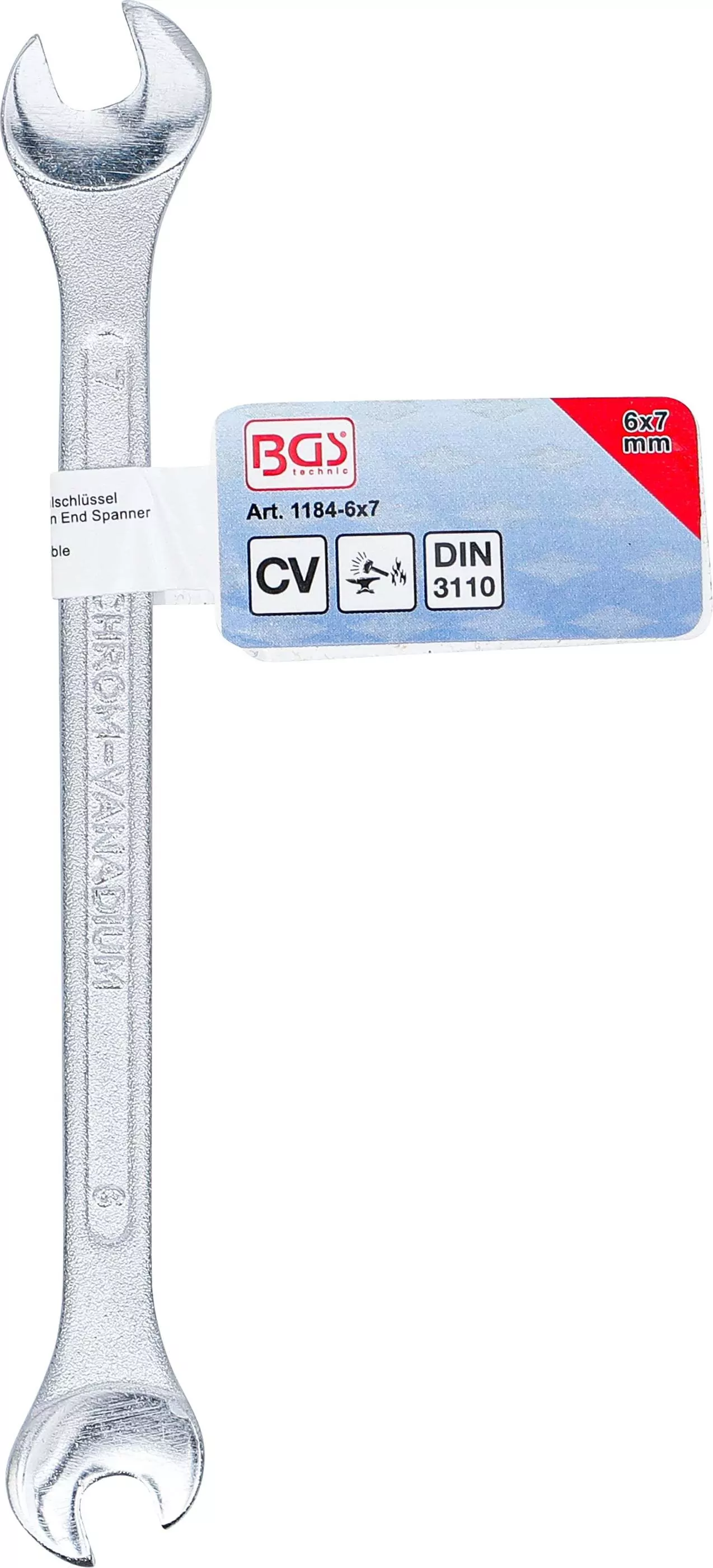 Doppel-Maulschlüssel | SW 6 x 7 mm