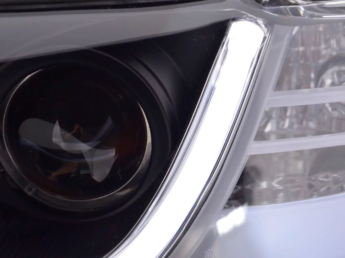 Scheinwerfer Set Daylight LED TFL-Optik Audi A4 Typ 8E Bj. 01-04 schwarz