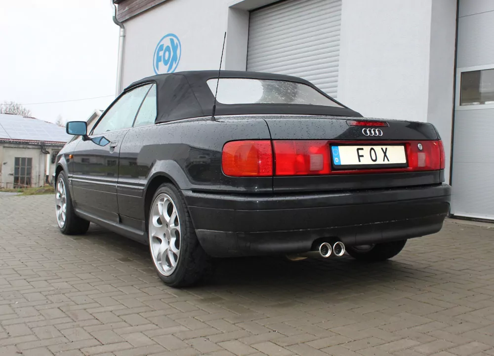 Audi 80/90 - Typ 89, B3 Limousine/ Coupe/ 80 B4 - Cabrio  Endschalldämpfer - 2x76 Typ 13