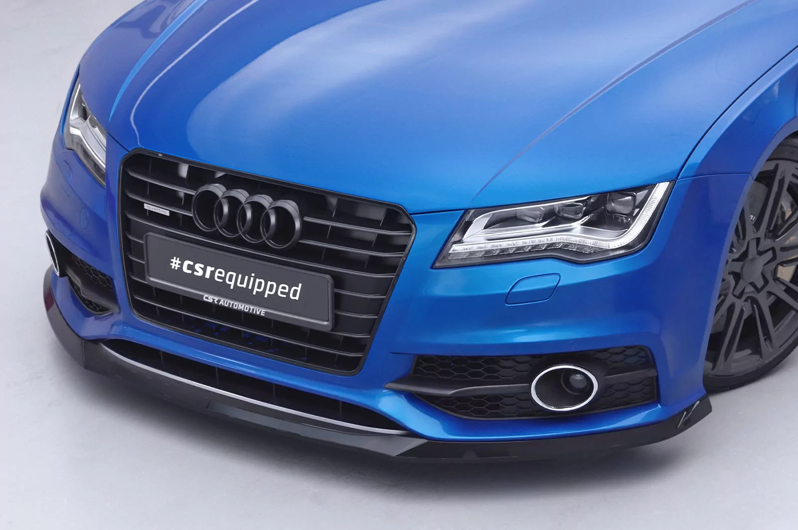 Cup-Spoilerlippe mit ABE für Audi A7 S-Line / S7 C7 (Typ 4G) CSL607 Schwarz Strukturiert