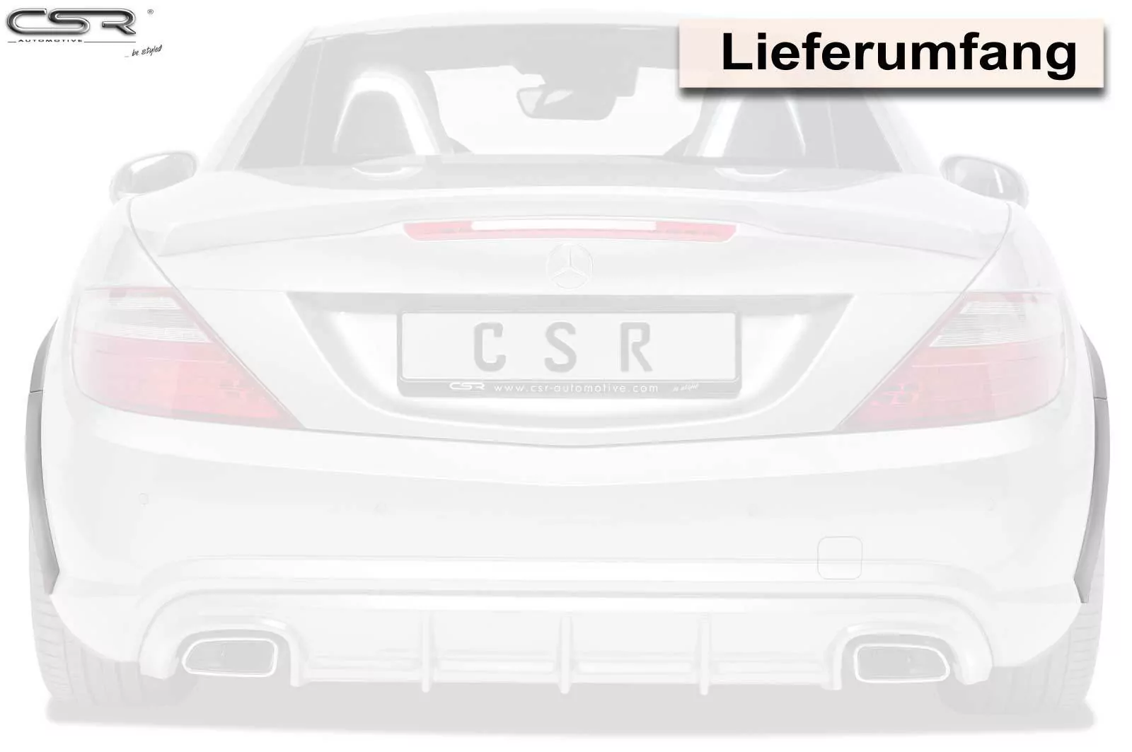 Kotflügelverbreiterung hinten für Mercedes Benz SLK / SLC R172 VB018