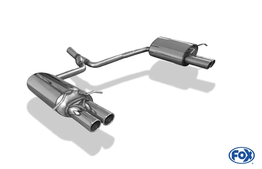 Mercedes C-Klasse 4 Zylinder - W204/S204  Endschalldämpfer rechts/links mit Y-Verbindungsstück - 2x70 Typ 16 rechts/links