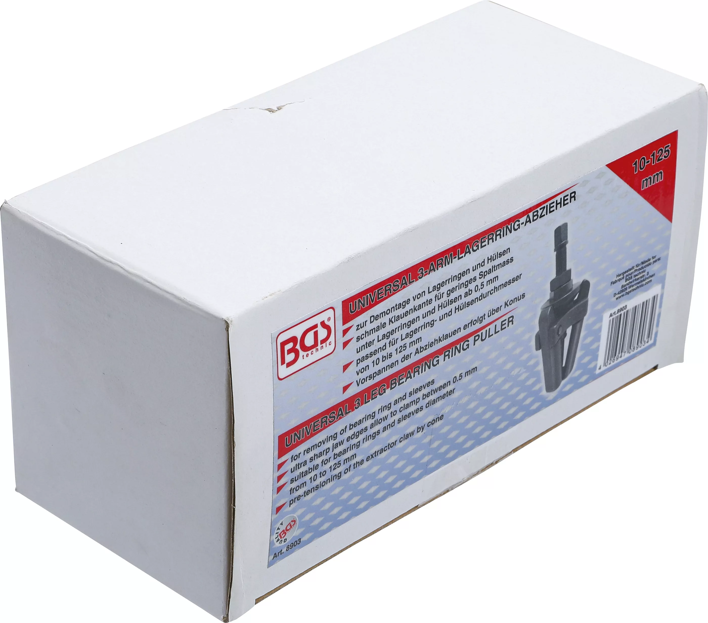 Lagerring-Abzieher, 3-armig | universal | 10 - 125 mm