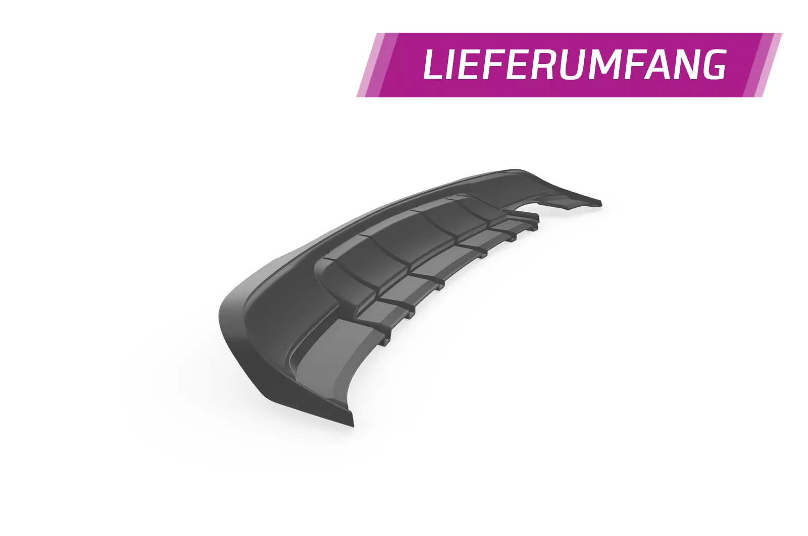 Heckansatz für Opel Astra J Sports Tourer HA423 Schwarz Strukturiert