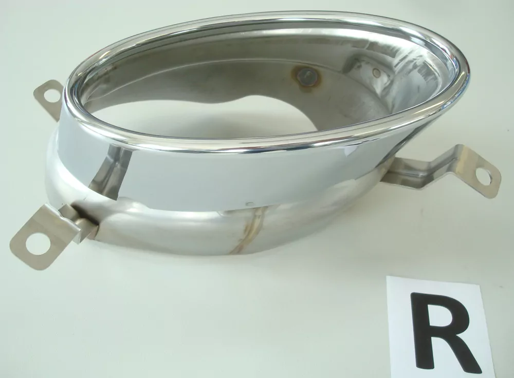 Endrohrblende rechts, chrom, 185x120mm oval für Audi A5 (B8/B81) Coupé 10.11-06.16 (ab Facelift)