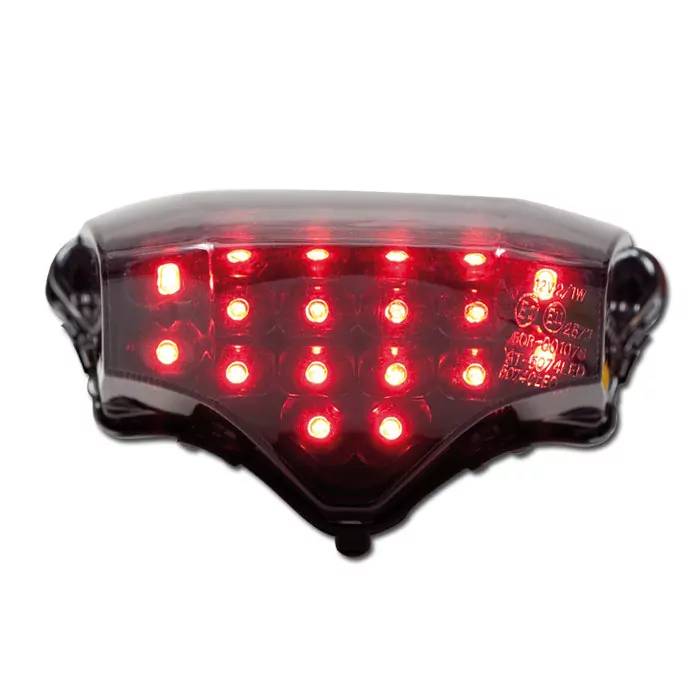 Led-rücklicht Yamaha Fazer/ Fz6 04-10, Getönt, Reflektor Schw., E-geprüft (widerstand Abs Ace-68)