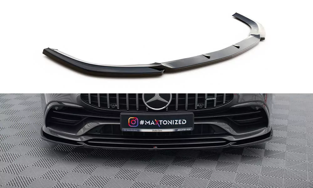 Front Ansatz V.1 Für Mercedes-AMG GT 53 4-Door Coupe Schwarz Hochglanz