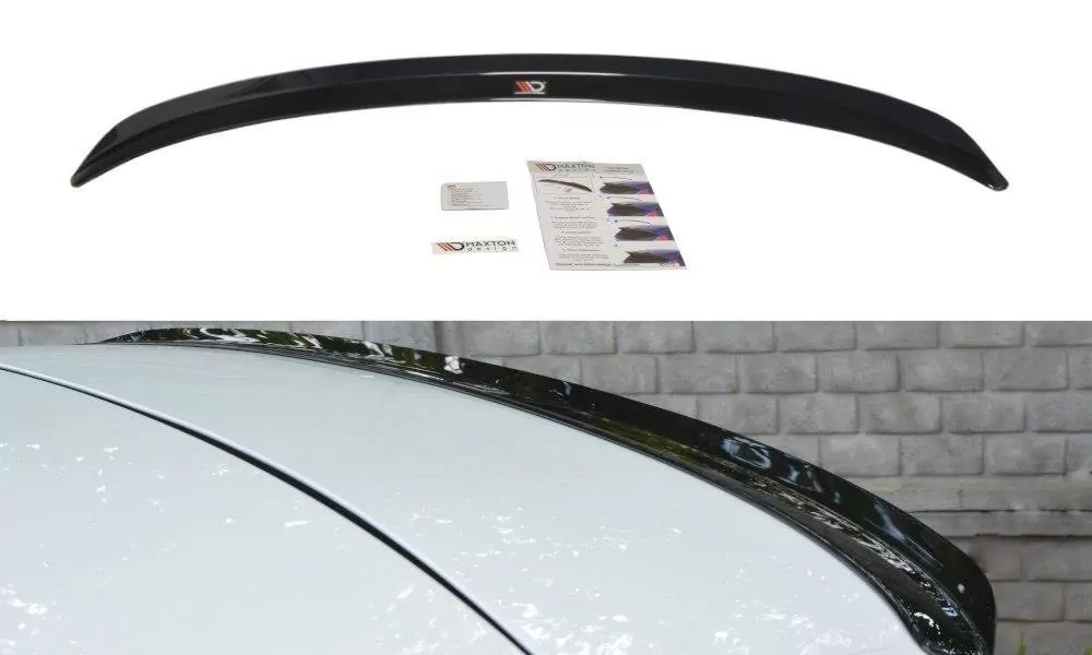 Spoiler CAP Passend Für Passend Für Renault Megane Mk4 Hatchback Schwarz Hochglanz Schwarz Hochglanz