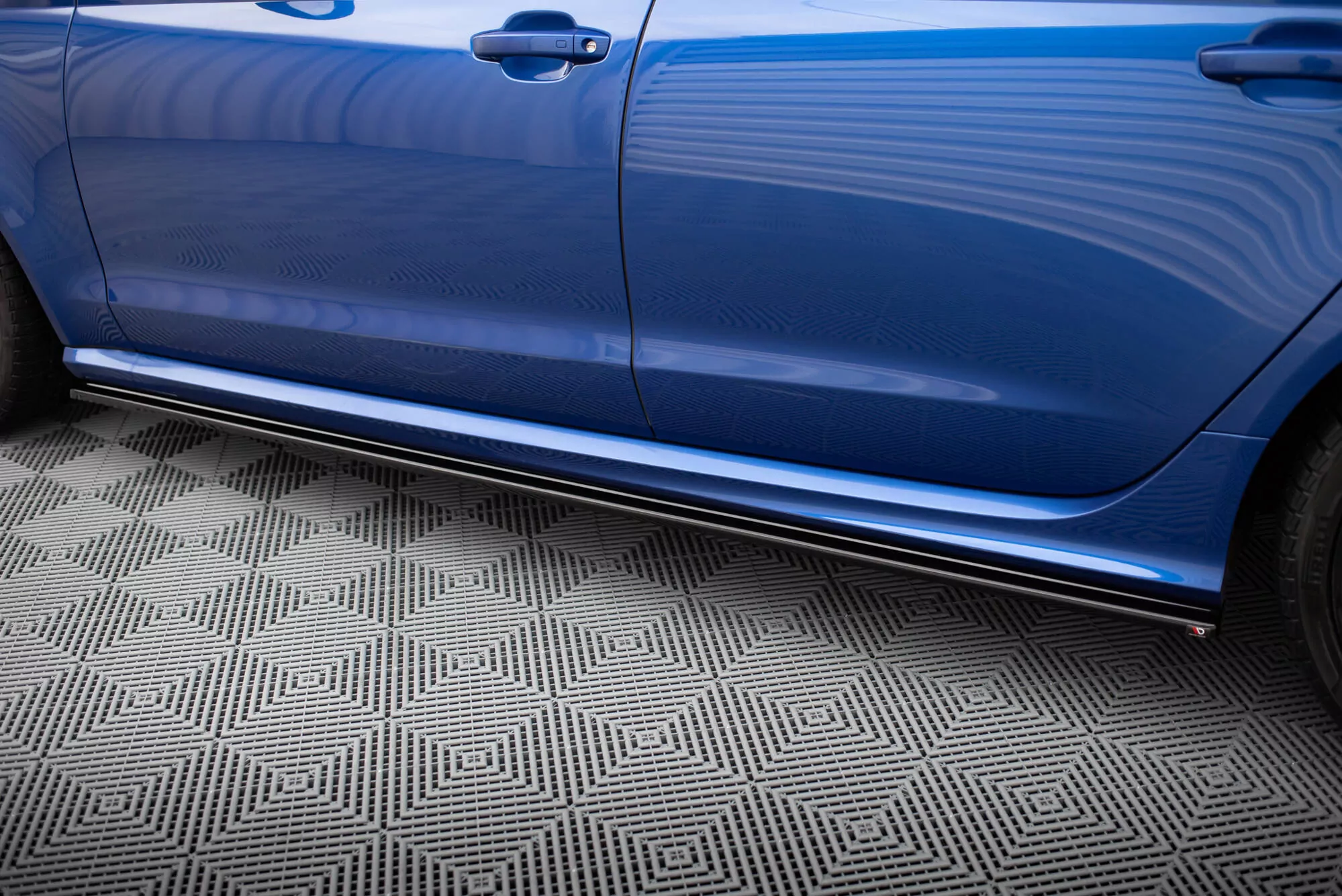 Seitenschweller Ansatz Passend Für Passend Für AUDI RS6 C7 Schwarz Hochglanz Schwarz Hochglanz