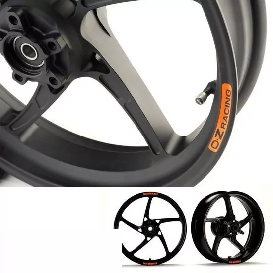 OZ Piega Aluminium Satz in schwarz matt für Kawasaki Z1000 (R Edition) ZRT00F / ZRT00H 2014-2020