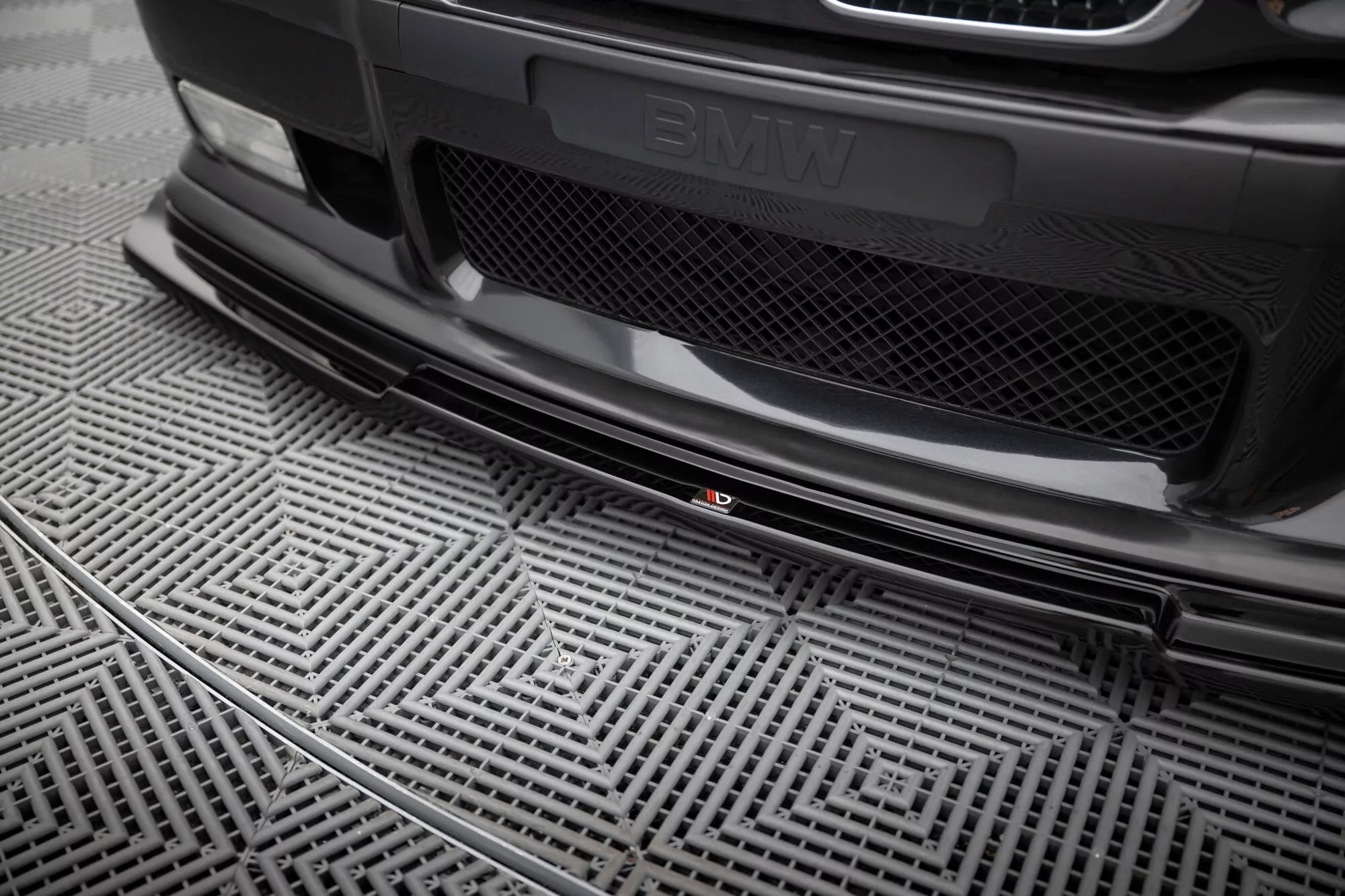 Front Ansatz Passend Für V.1 Passend Für BMW M3 E36 Schwarz Hochglanz Schwarz Hochglanz