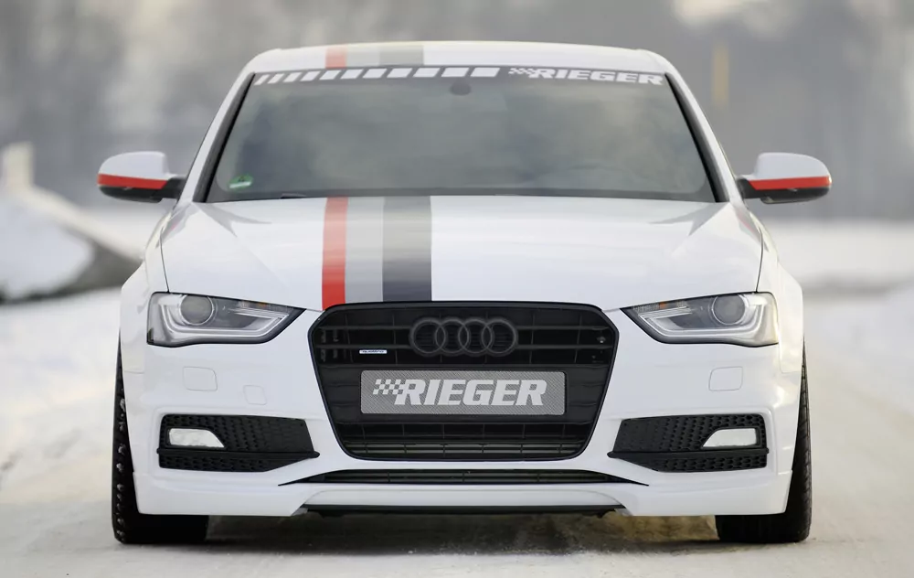 Rieger Spoilerlippe für Audi A4 S4 (B8/B81) | Avant 01.12- (ab Facelift) ab Facelift (01.12 - 10.2014)