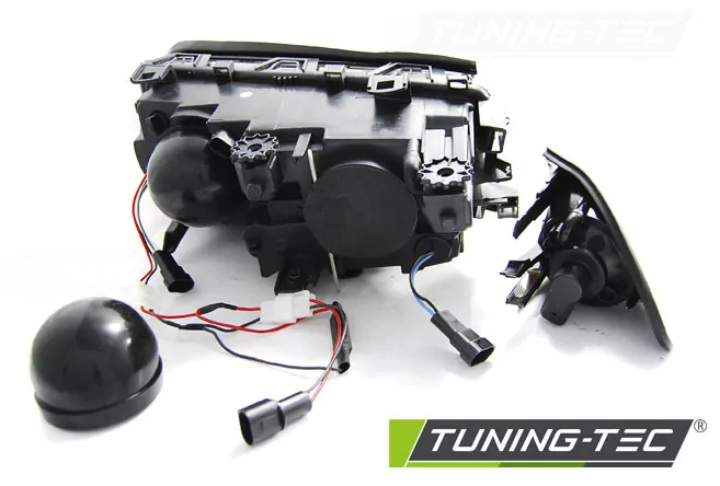 HEADLIGHTS ANGEL EYES LED BLACK fits BMW E46 05.98-08.01 S/T