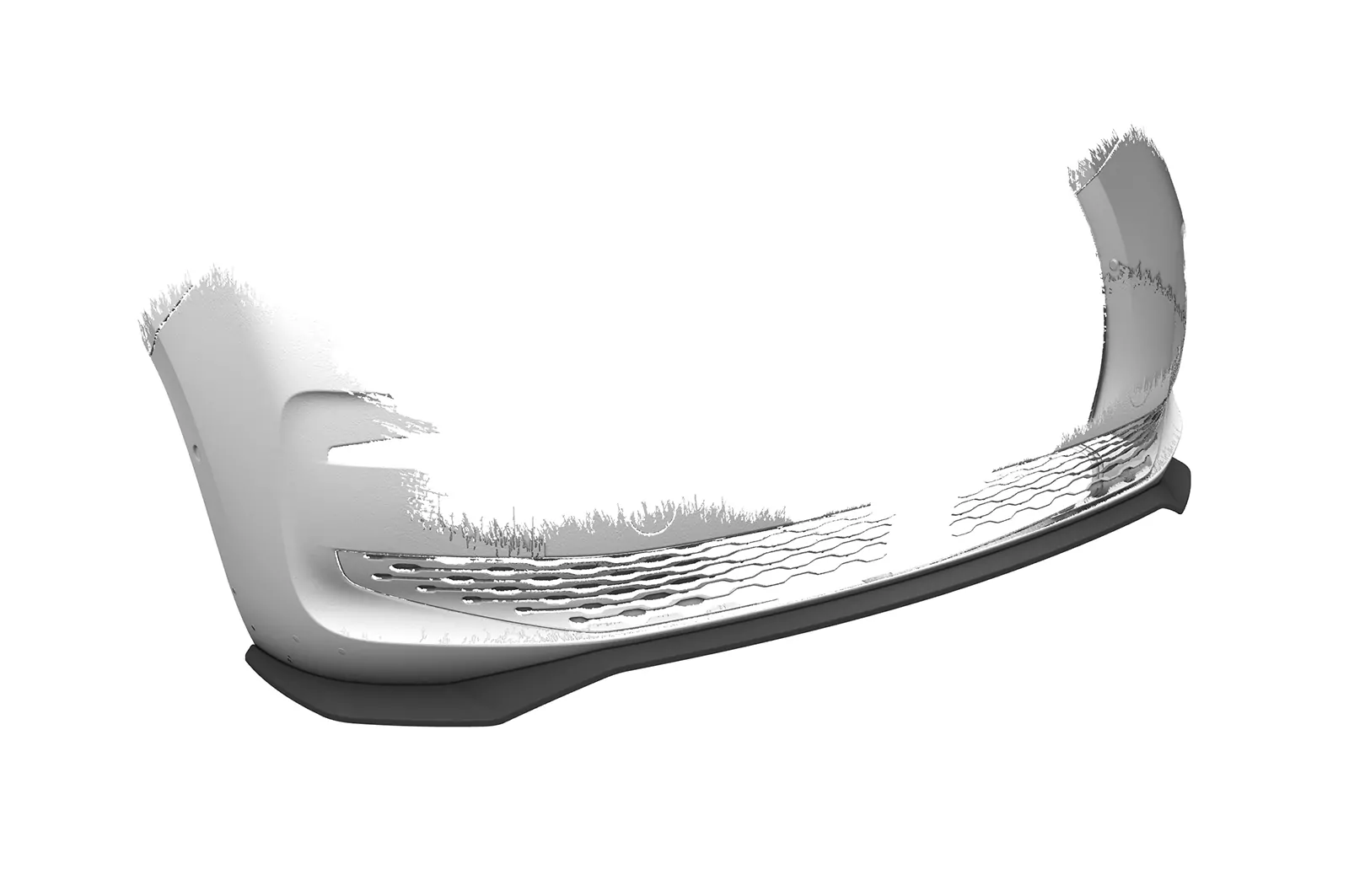 Cup-Spoilerlippe mit ABE für VW T7 CSL640 Schwarz Strukturiert