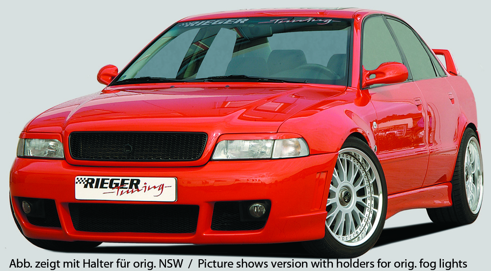 Rieger Spoilerstoßstange RS-Four-Look für Audi A4 (B5) | Avant 11.94-98 ohne NSW-Halter