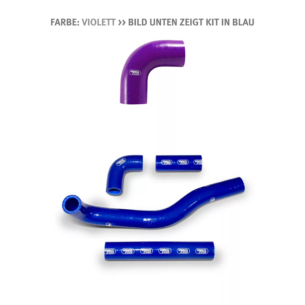 SAMCO SPORT Siliconschlauch Kit violett für Kawasaki KX500 Modelljahr 1983-2004