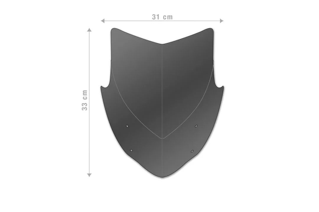 Barracuda Windschild Aerosport Plexiglas für Kawasaki Z900 2020 -