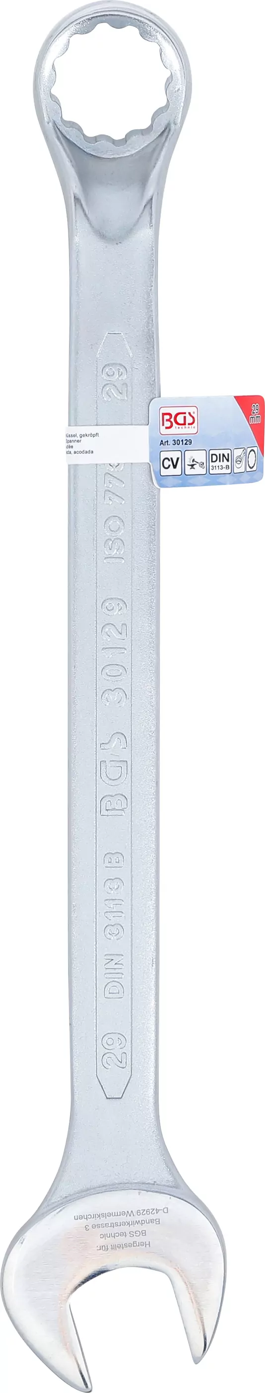 Maul-Ringschlüssel, gekröpft | SW 29 mm