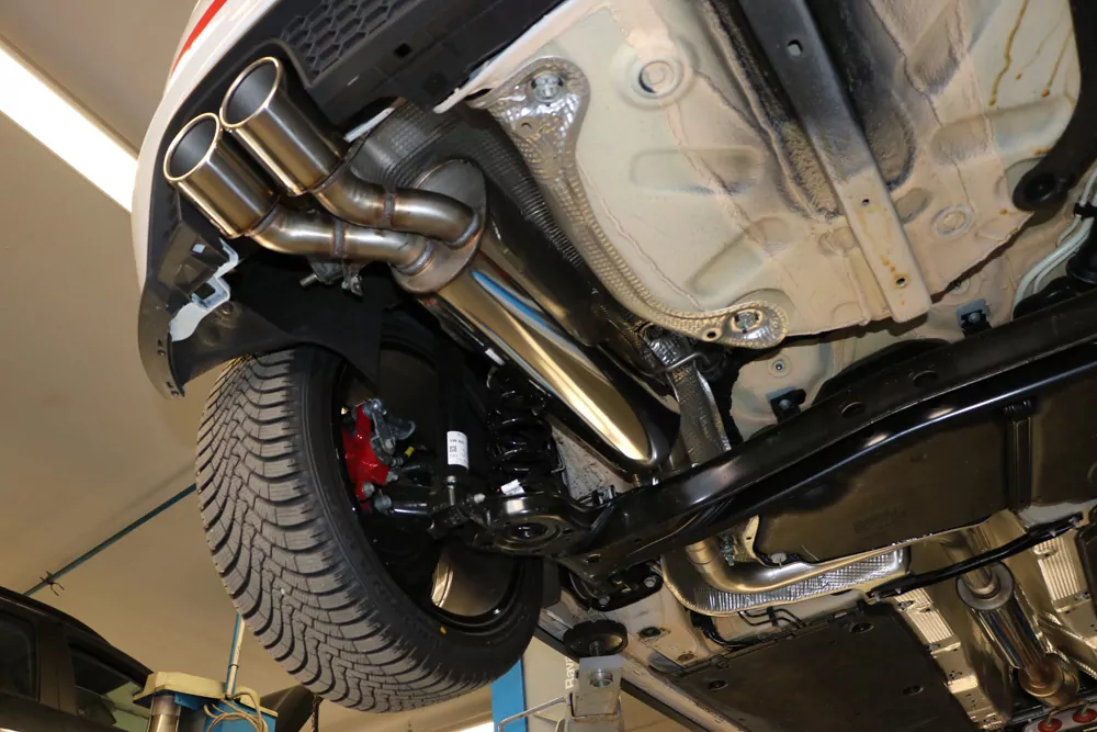 VW Polo AW1 GTI  Endschalldämpfer - 2x90 Typ 16