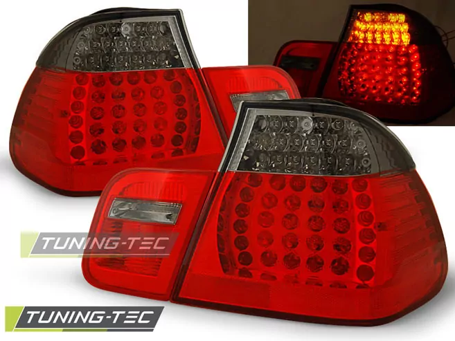 Led Tail Lights Red Smoke Fits Bmw E46 05.98-08.01 Sedan